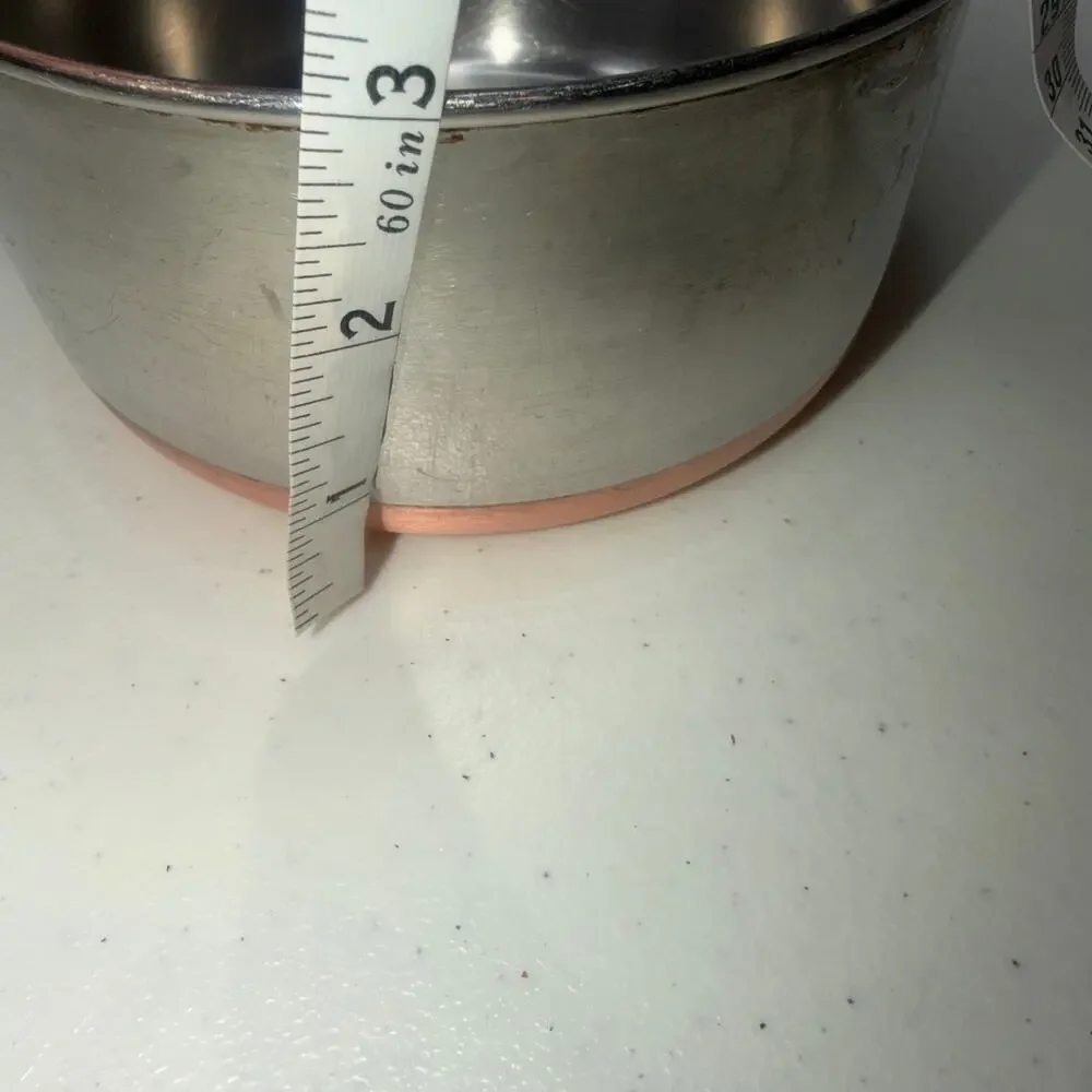 Revere Ware Copper Bottom 1 Qt Saucepan 1801 Stainless Steel USA Pot